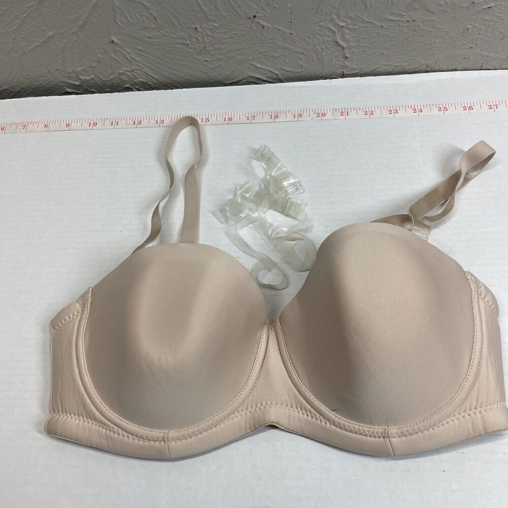 Dream Wear‎ Padded Underwire Strapless Nude Bra Style 2357-28 Size 38C